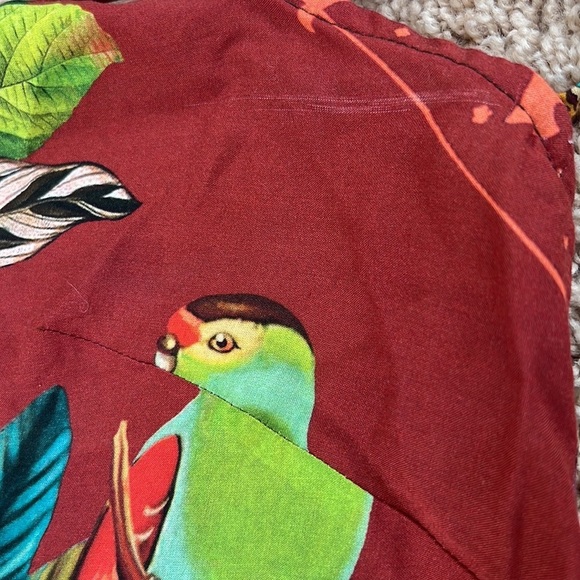 FARM Size S Mackaw leaves tropical halter backless long dress - Picture 11 of 11